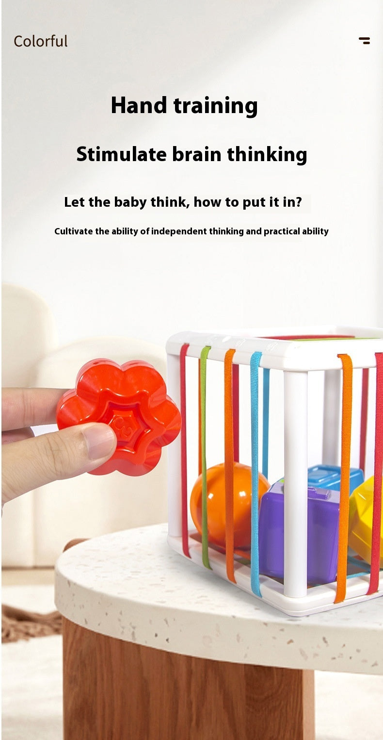 Shape Rattle Rainbow Cube – Baby’s Tactile Playtime Adventure