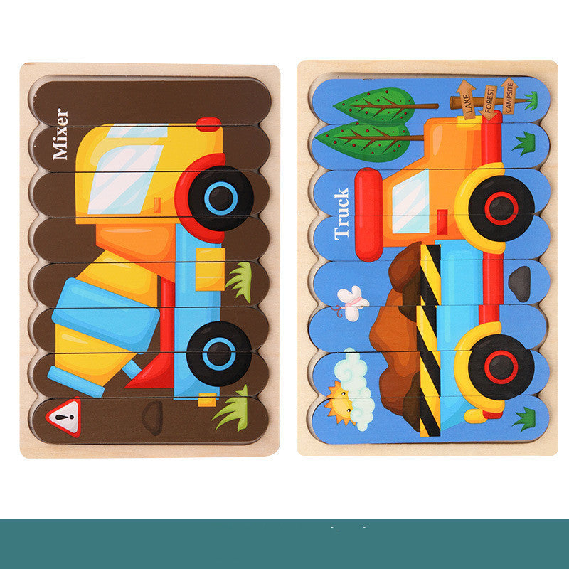 Wooden Picture Puzzles – Explore with Planes, Dinosaurs, and More!