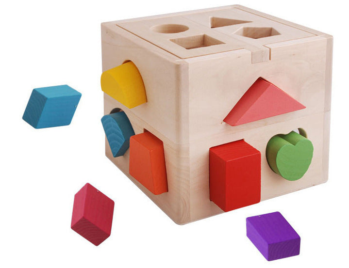 Wooden Wonder Shape Cube – Early Learning for Little Ones