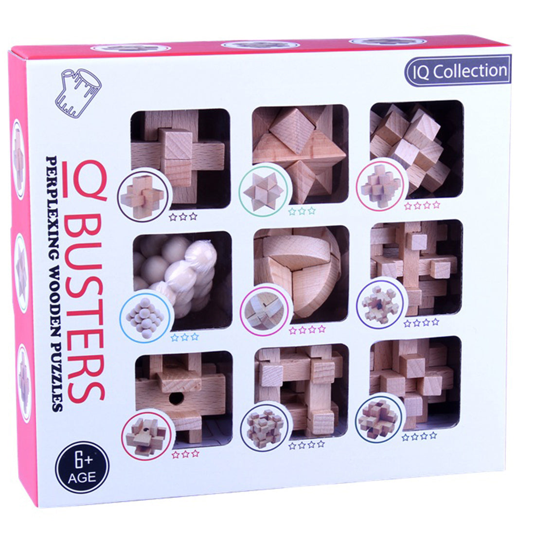 Mind-Bending Puzzle Set – Wire or Wooden IQ Games