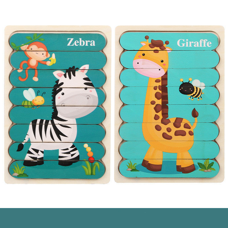 Wooden Picture Puzzles – Explore with Planes, Dinosaurs, and More!