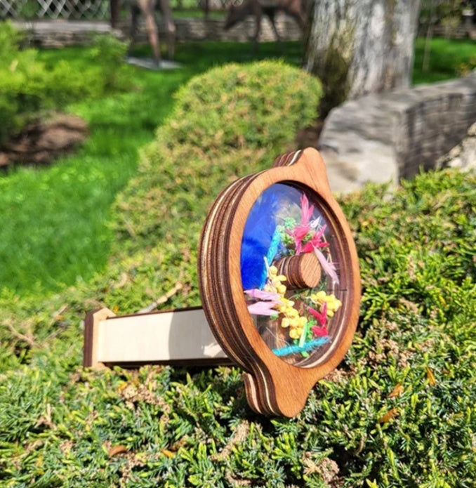 Build & Play Wooden Kaleidoscope – A Colorful Adventure